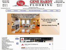 Tablet Screenshot of genehardyflooring.com